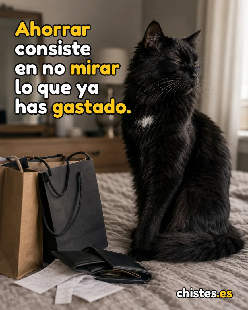 Ahorrar consiste en no mirar lo que ya has gastado.