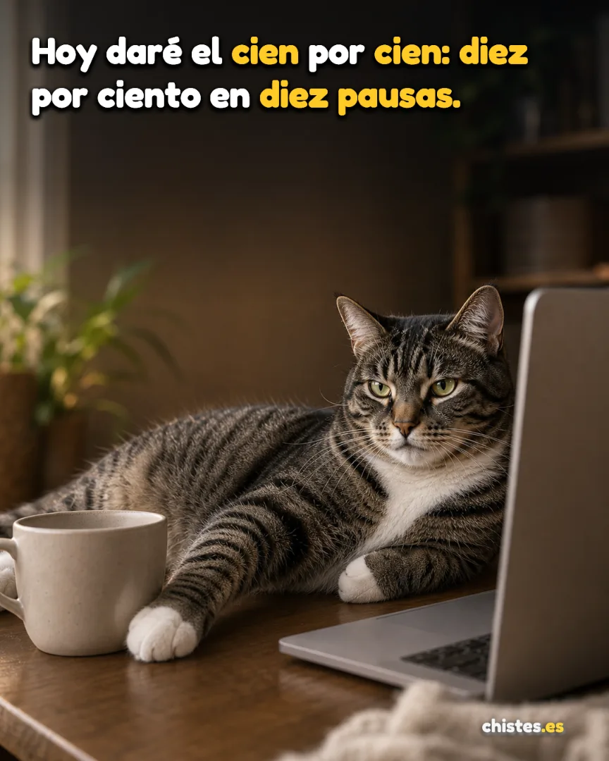 Hoy daré el cien por cien: diez por ciento en diez pausas.