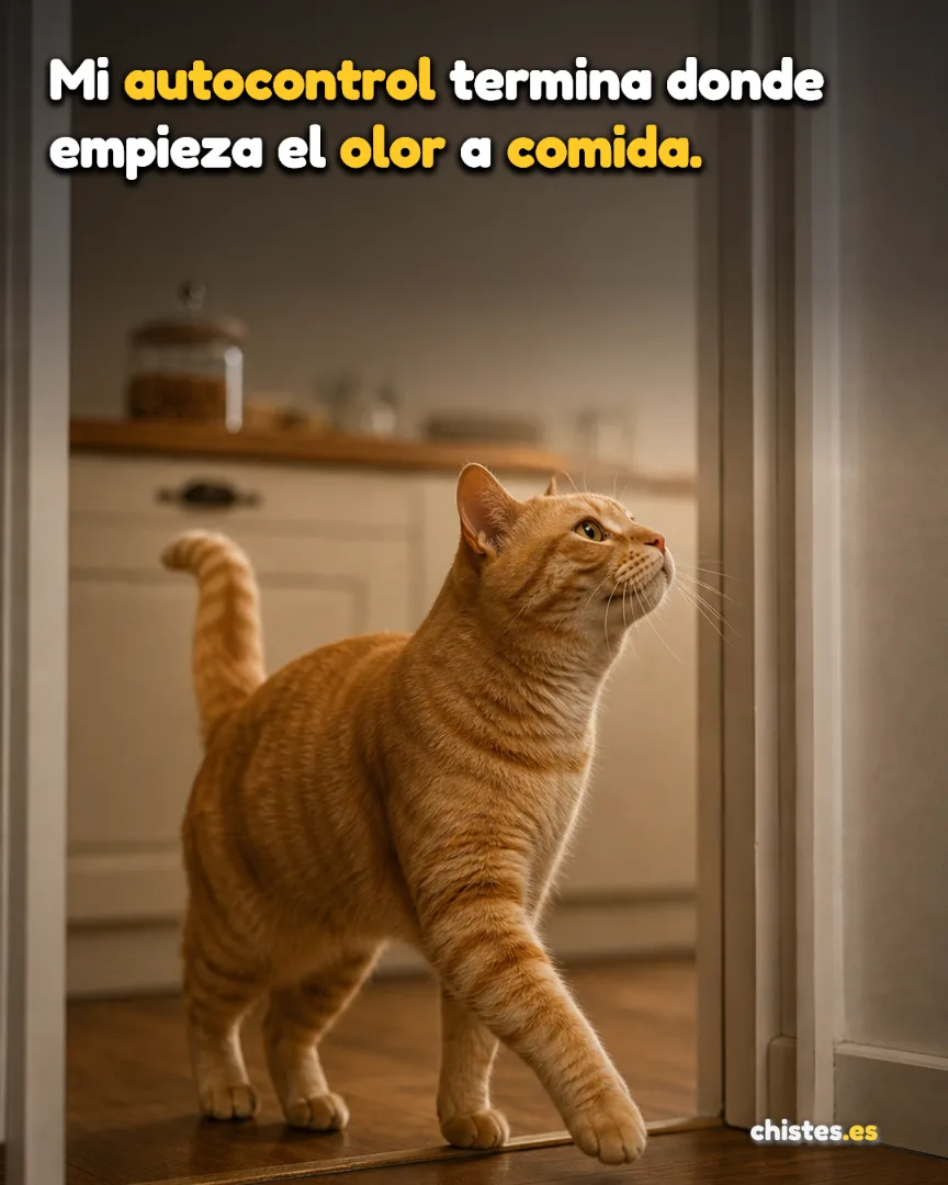 Mi autocontrol termina donde empieza el olor a comida.