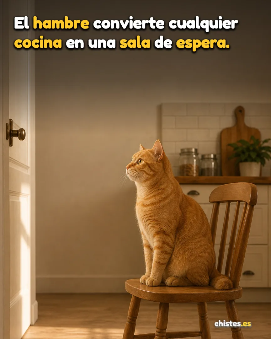 El hambre convierte cualquier cocina en una sala de espera.