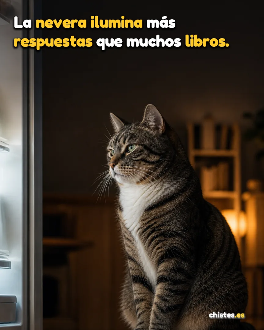 La nevera ilumina más respuestas que muchos libros.