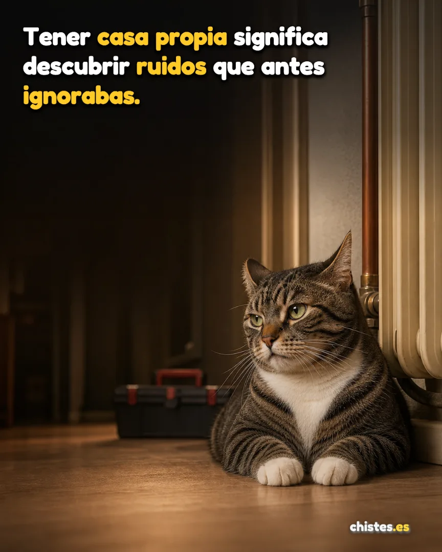 Tener casa propia significa descubrir ruidos que antes ignorabas.