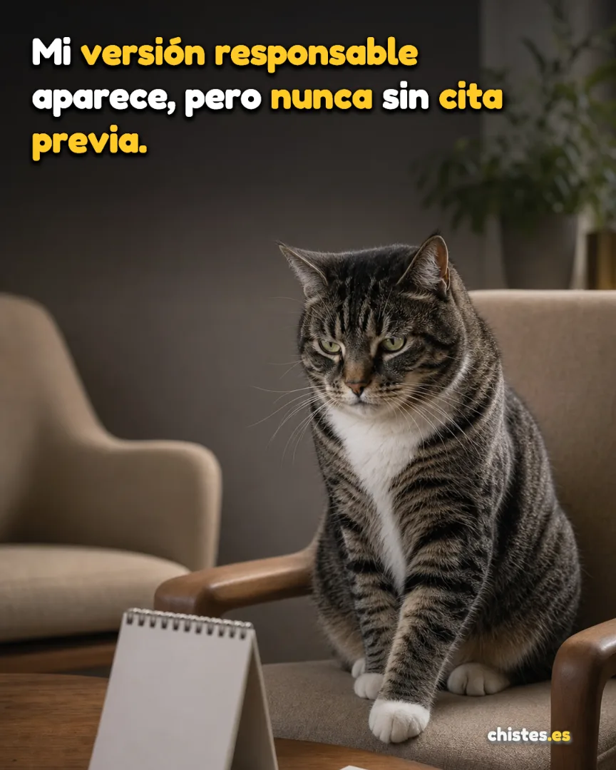 Mi versión responsable aparece, pero nunca sin cita previa.