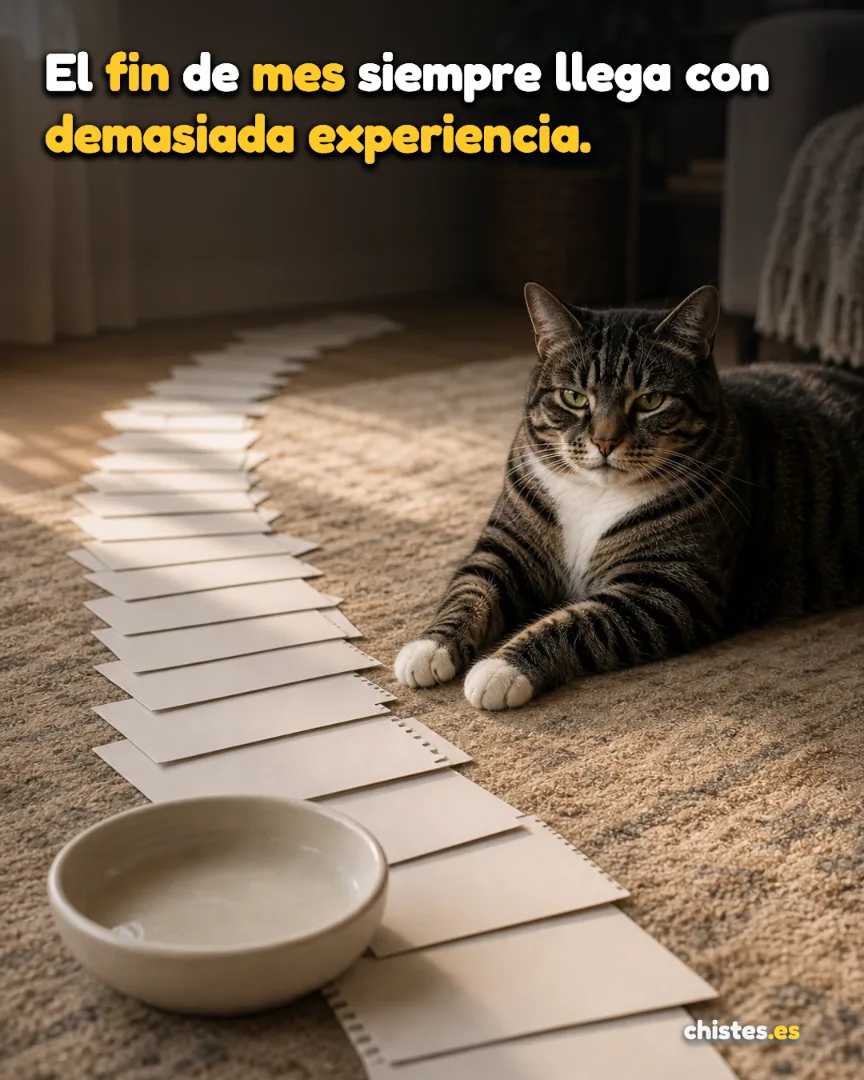 El fin de mes siempre llega con demasiada experiencia.