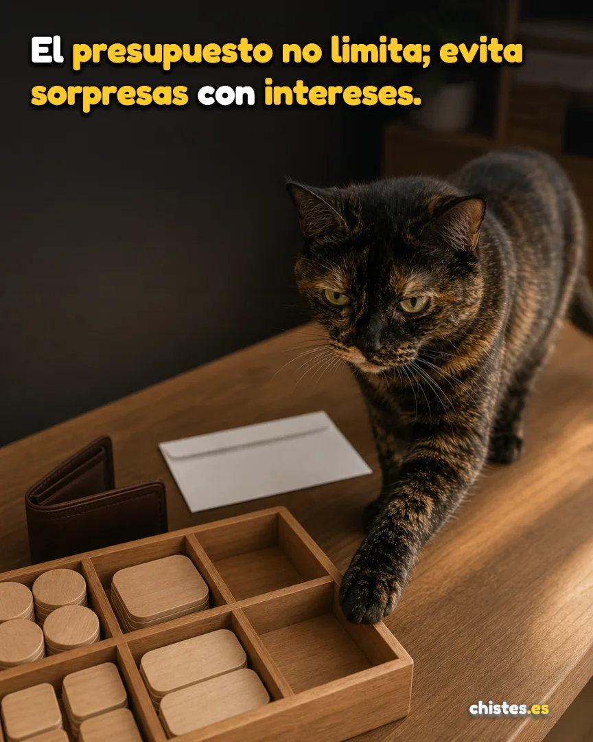El presupuesto no limita; evita sorpresas con intereses.