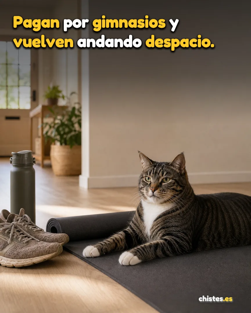 Pagan por gimnasios y vuelven andando despacio.