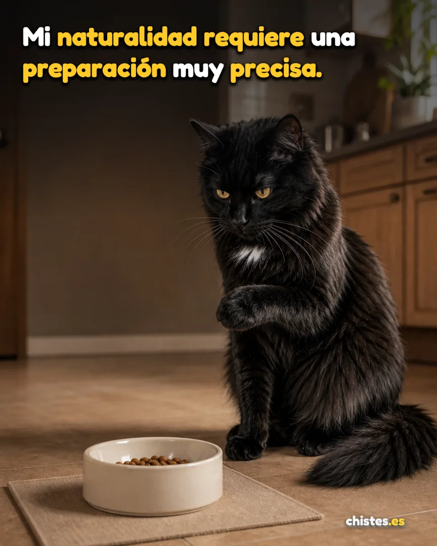 Mi naturalidad requiere una preparación muy precisa.