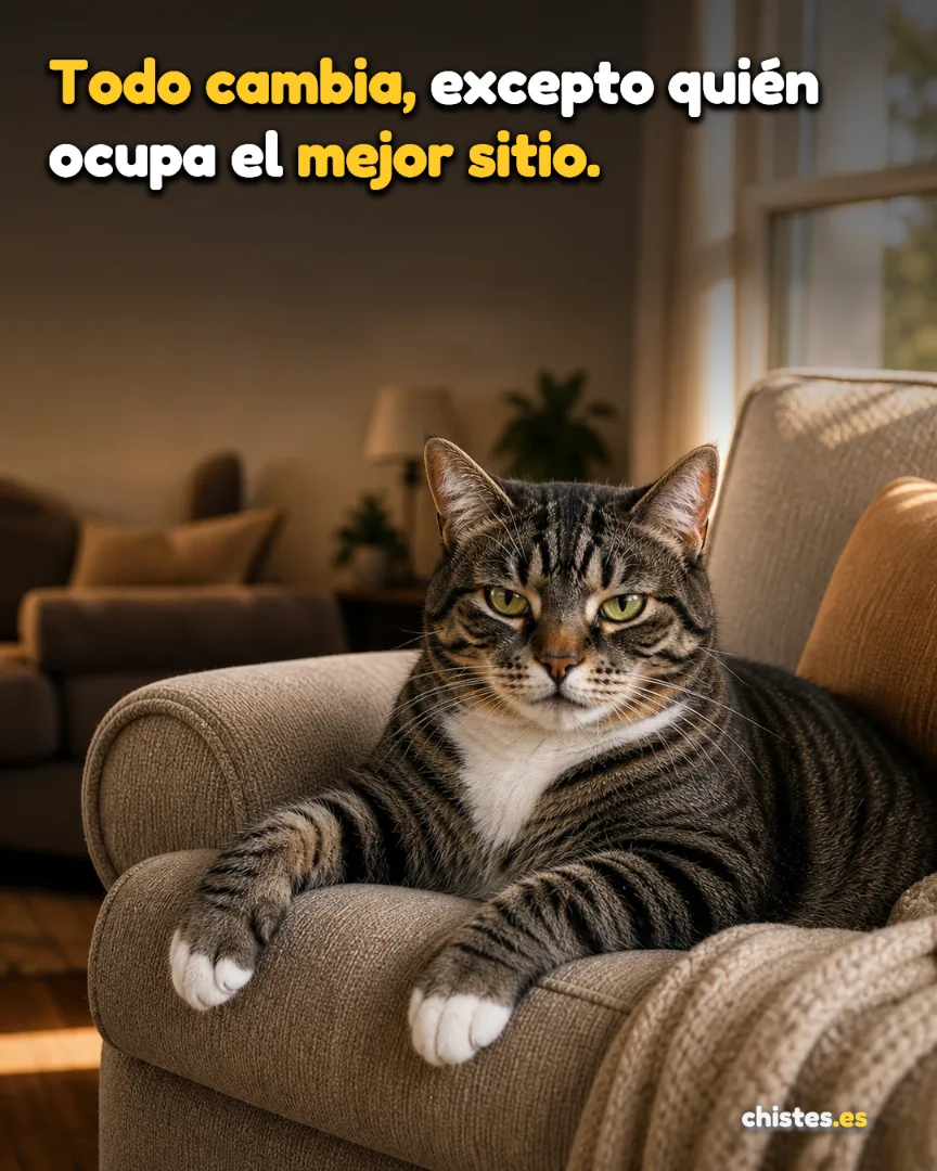 Todo cambia, excepto quién ocupa el mejor sitio.