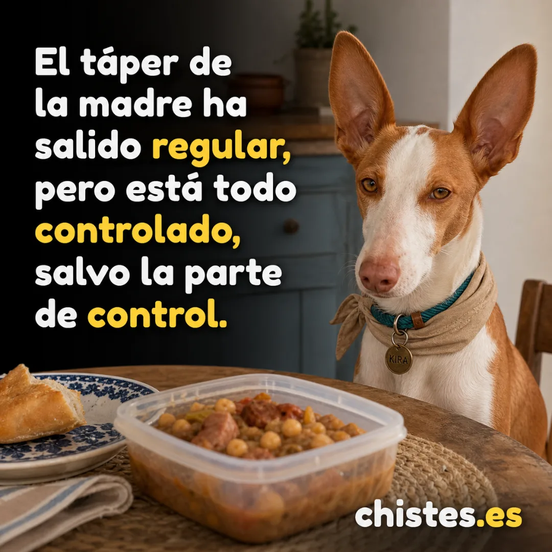 El táper de la madre ha salido regular, pero está todo controlado, salvo la parte de control.