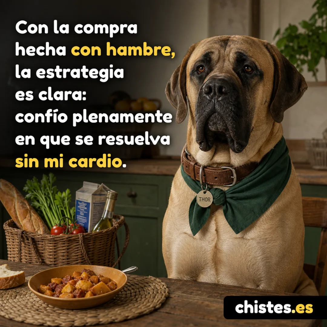 Con la compra hecha con hambre, la estrategia es clara: confío plenamente en que se resuelva sin mi cardio.