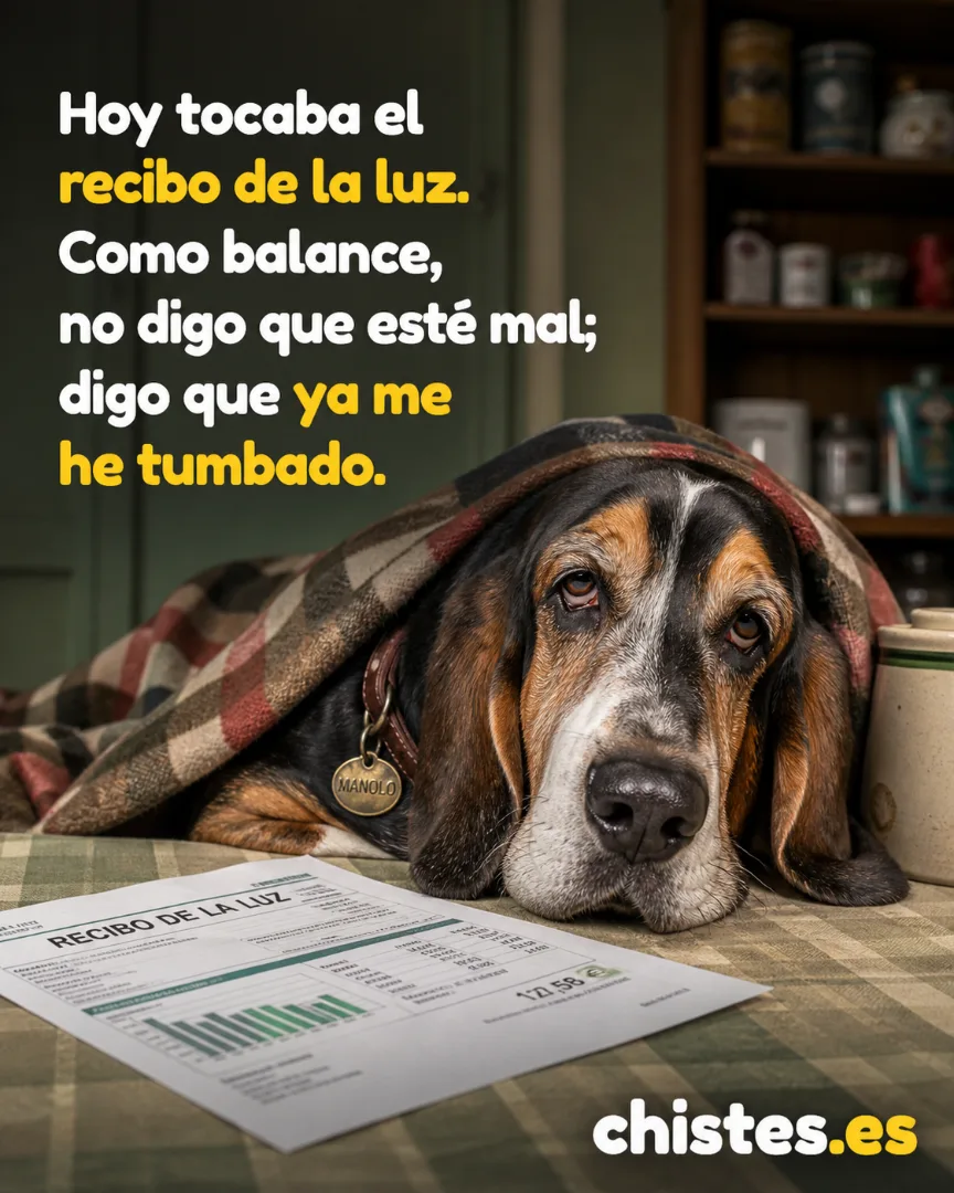 Hoy tocaba el recibo de la luz. Como balance, no digo que esté mal; digo que ya me he tumbado.
