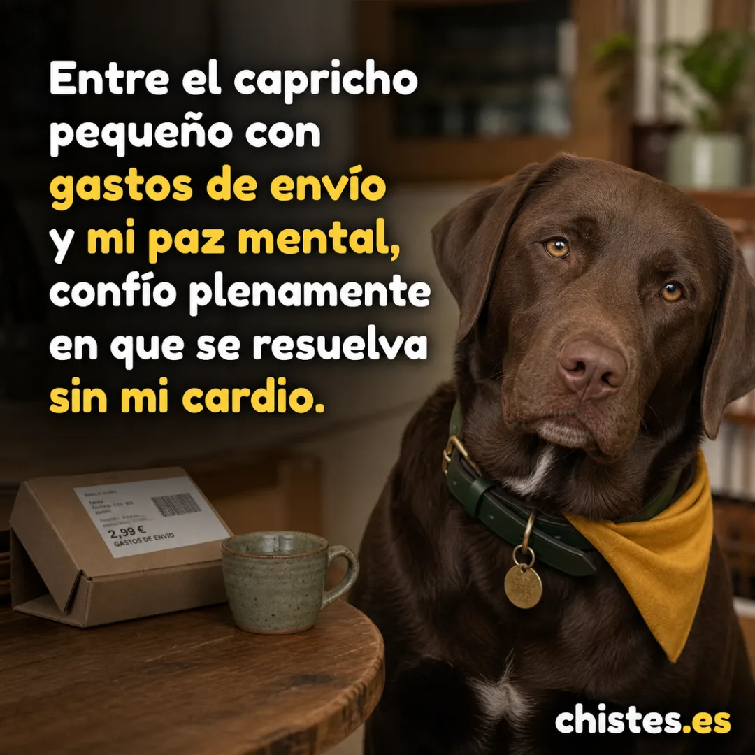 Entre el capricho pequeño con gastos de envío y mi paz mental, confío plenamente en que se resuelva sin mi cardio.