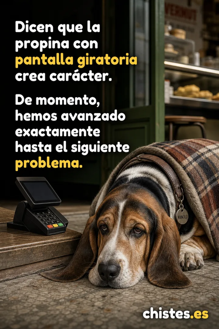 Dicen que la propina con pantalla giratoria crea carácter. De momento, hemos avanzado exactamente hasta el siguiente problema.