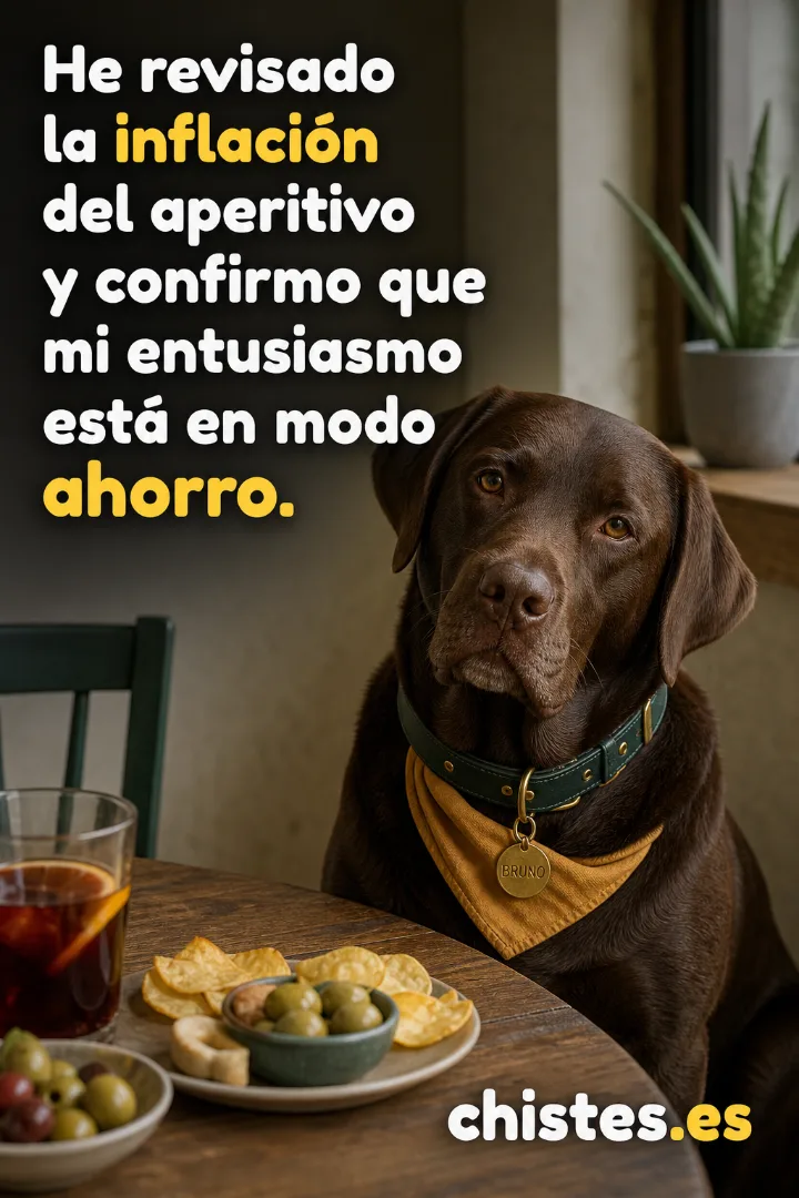 He revisado la inflación del aperitivo y confirmo que mi entusiasmo está en modo ahorro.