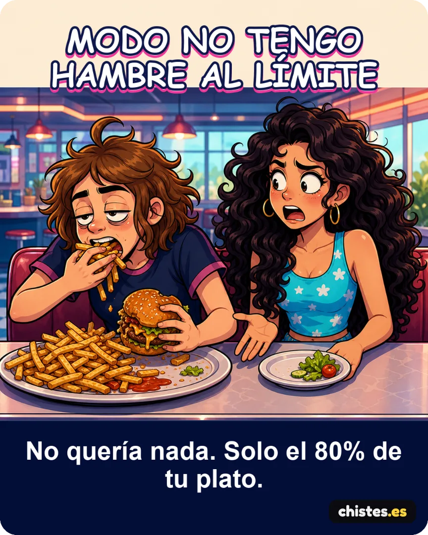Modo no tengo hambre al límite — No quería nada. Solo el 80% de tu plato.