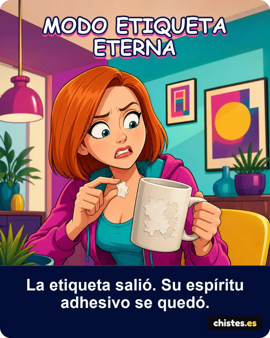 Modo etiqueta eterna — La etiqueta salió. Su espíritu adhesivo se quedó.