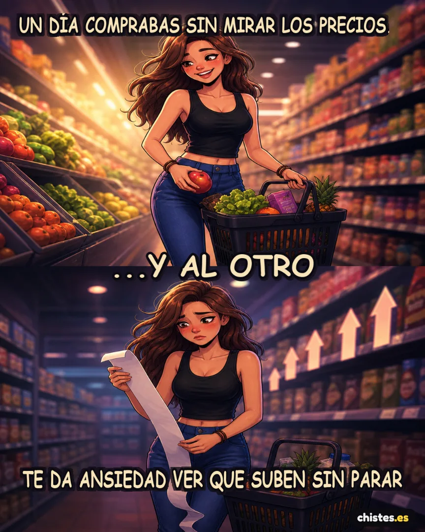 Un día... compras sin mirar — te da ansiedad la subida de precios