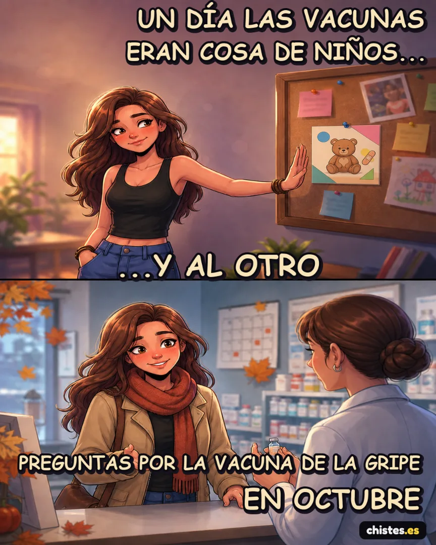 Un día... las vacunas son de niños — preguntas por la gripe