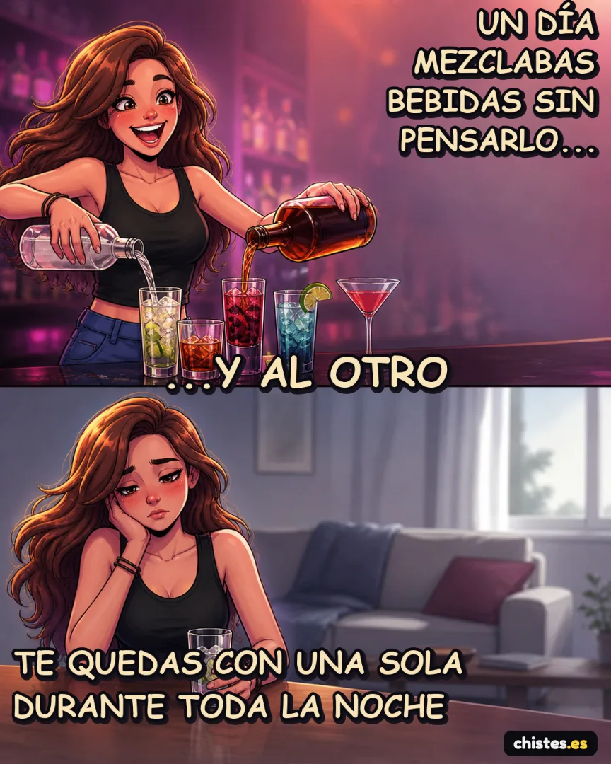 Un día... mezclabas bebidas sin pensarlo — te quedas con una sola durante toda la noche