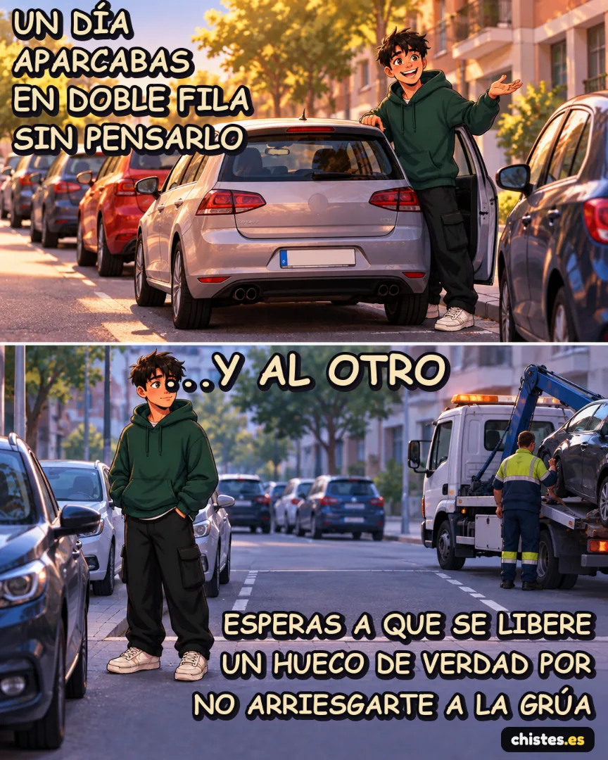 Un día... aparcabas en doble fila sin pensarlo — esperas a que se libere un hueco de verdad por no arriesgarte a la grúa