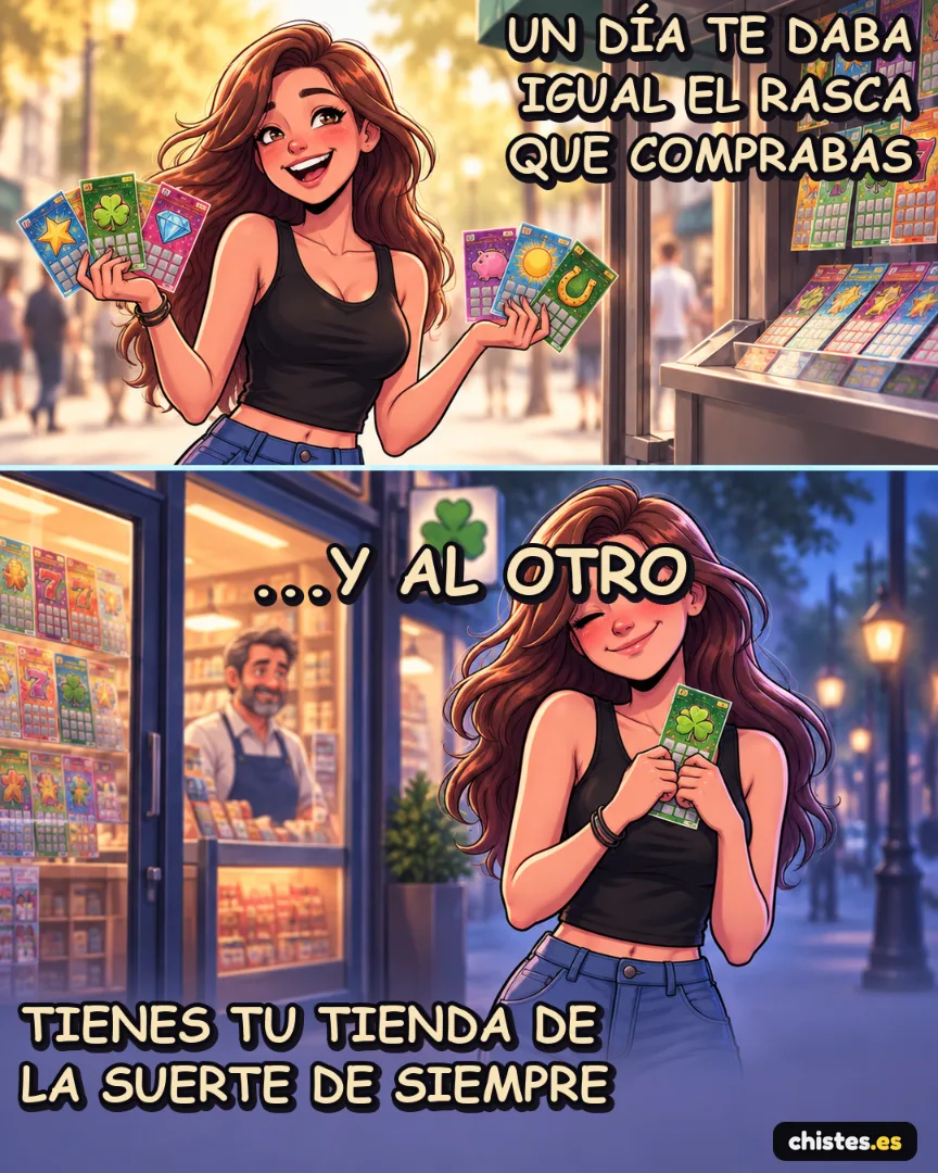 Un día... te daba igual el rasca que comprabas — tienes tu tienda de la suerte de siempre
