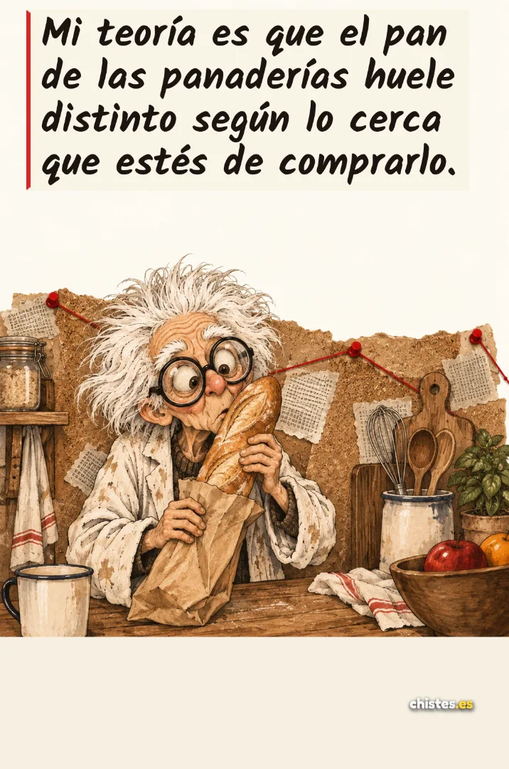 Mi teoría es que el pan de las panaderías huele distinto según lo cerca que estés de comprarlo.